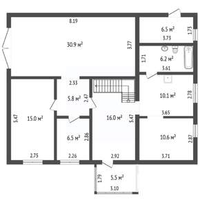 Дом 162м², 2-этажный, участок 9 сот.  