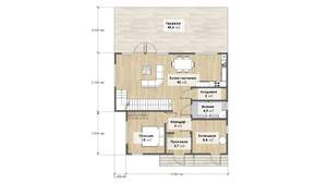 Дом 255м², 2-этажный, участок 7 сот.  