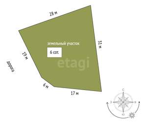 Дом 160м², 2-этажный, участок 6 сот.  