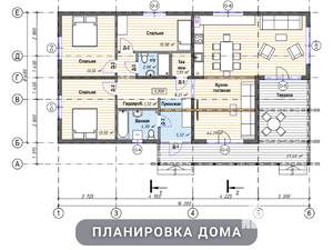 Коттедж 144м², 1-этажный, участок 7 сот.  