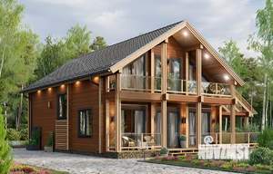 Дом 210м², 2-этажный, участок 6 сот.  