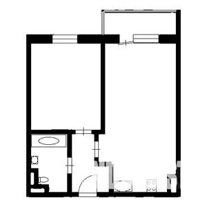 1-к квартира, на длительный срок, 32м2, 3/17 этаж