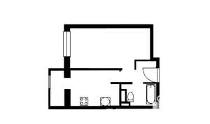 1-к квартира, на длительный срок, 30м2, 7/18 этаж