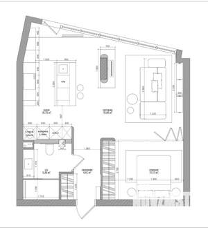 Студия квартира, на длительный срок, 57м2, 2/8 этаж