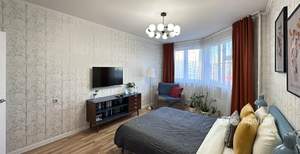 1-к квартира, на длительный срок, 42м2, 15/25 этаж