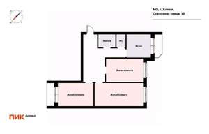 3-к квартира, на длительный срок, 76м2, 24/25 этаж