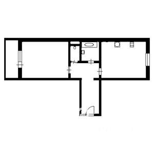 1-к квартира, на длительный срок, 47м2, 4/18 этаж
