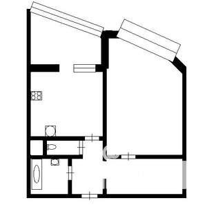 1-к квартира, на длительный срок, 45м2, 12/25 этаж
