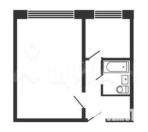 1-к квартира, на длительный срок, 33м2, 8/9 этаж
