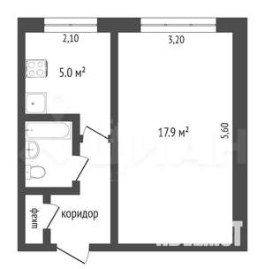 1-к квартира, на длительный срок, 30м2, 1/9 этаж