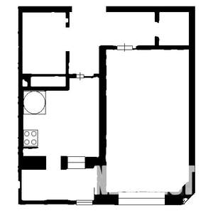 1-к квартира, на длительный срок, 45м2, 4/17 этаж