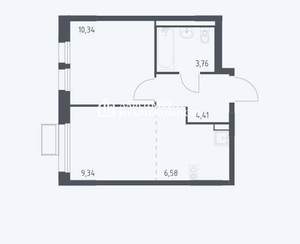 1-к квартира, на длительный срок, 34м2, 7/17 этаж