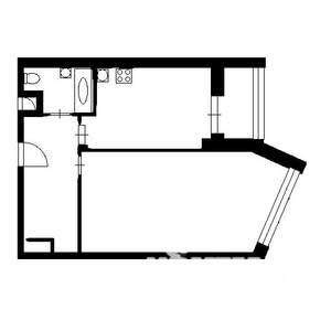 1-к квартира, на длительный срок, 49м2, 5/25 этаж