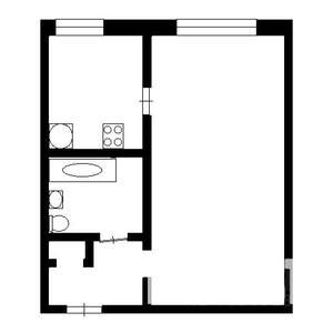 1-к квартира, на длительный срок, 25м2, 1/5 этаж
