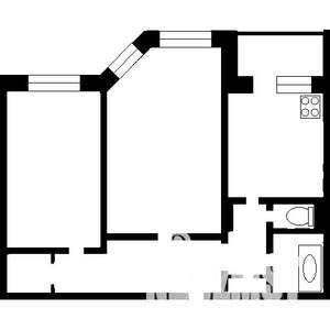 2-к квартира, на длительный срок, 56м2, 1/17 этаж