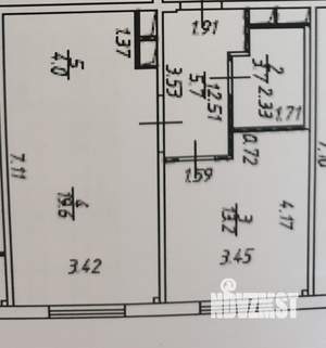 2-к квартира, на длительный срок, 46м2, 10/12 этаж