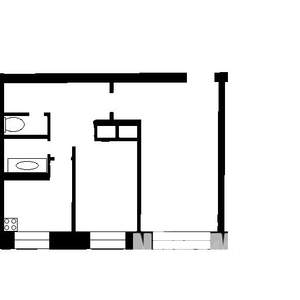 2-к квартира, на длительный срок, 45м2, 4/5 этаж