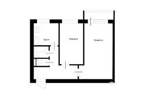 2-к квартира, на длительный срок, 43м2, 5/5 этаж