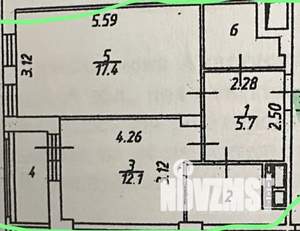 1-к квартира, на длительный срок, 44м2, 9/26 этаж