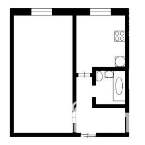 1-к квартира, на длительный срок, 32м2, 4/9 этаж