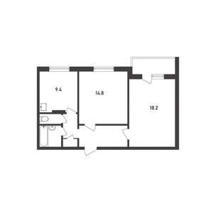 2-к квартира, на длительный срок, 56м2, 8/16 этаж