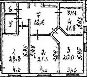 3-к квартира, на длительный срок, 103м2, 5/17 этаж