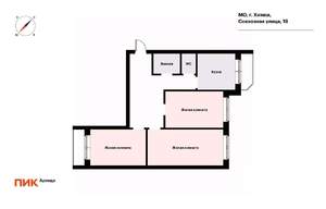 3-к квартира, на длительный срок, 76м2, 24/25 этаж