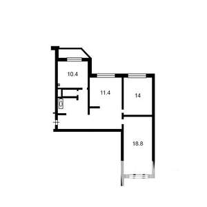 3-к квартира, на длительный срок, 75м2, 14/25 этаж