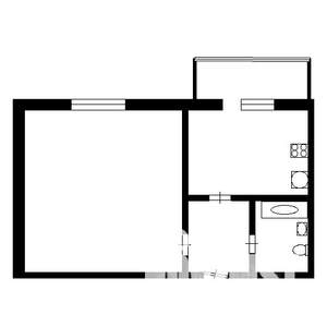 1-к квартира, на длительный срок, 35м2, 3/9 этаж