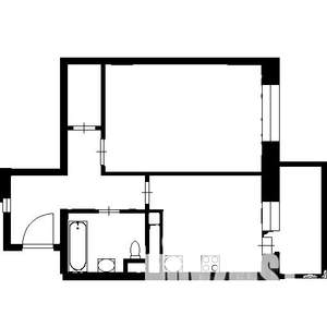 1-к квартира, на длительный срок, 44м2, 17/17 этаж