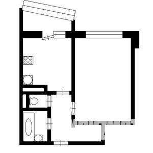 1-к квартира, на длительный срок, 38м2, 9/17 этаж