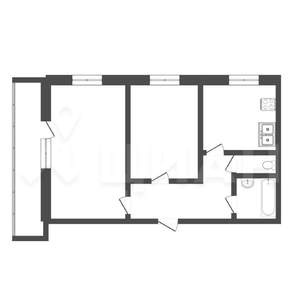 2-к квартира, на длительный срок, 54м2, 13/16 этаж