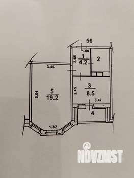 1-к квартира, вторичка, 36м2, 8/17 этаж