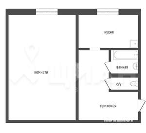1-к квартира, вторичка, 32м2, 8/9 этаж