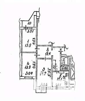 3-к квартира, вторичка, 78м2, 14/17 этаж