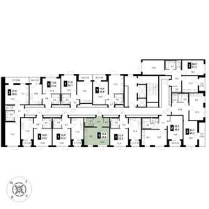 Студия квартира, вторичка, 28м2, 3/17 этаж