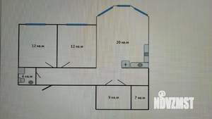 3-к квартира, вторичка, 77м2, 4/10 этаж
