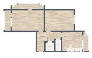 2-к квартира, вторичка, 56м2, 15/25 этаж