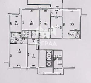 6-к квартира, вторичка, 170м2, 1/17 этаж
