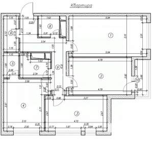 3-к квартира, вторичка, 76м2, 7/8 этаж
