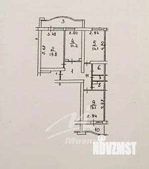 3-к квартира, вторичка, 76м2, 1/16 этаж
