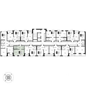 Студия квартира, вторичка, 30м2, 6/16 этаж