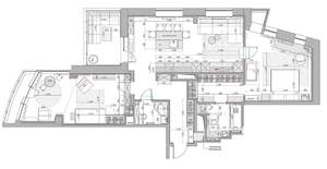 3-к квартира, вторичка, 93м2, 22/26 этаж