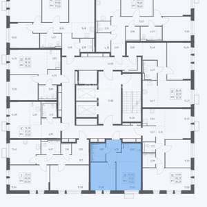 2-к квартира, вторичка, 37м2, 10/17 этаж