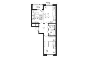 2-к квартира, вторичка, 54м2, 3/11 этаж