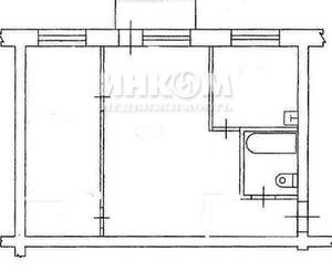 2-к квартира, вторичка, 45м2, 3/4 этаж