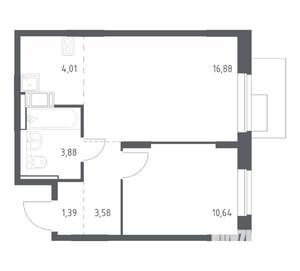 1-к квартира, вторичка, 40м2, 5/12 этаж