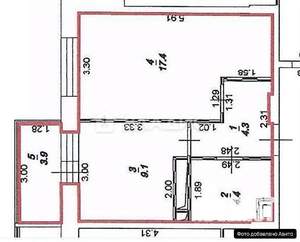 1-к квартира, вторичка, 35м2, 10/17 этаж
