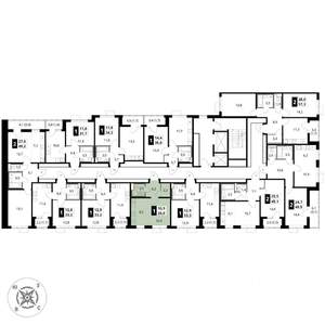 Студия квартира, вторичка, 28м2, 9/17 этаж