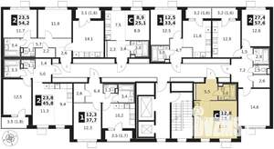 1-к квартира, вторичка, 29м2, 14/17 этаж